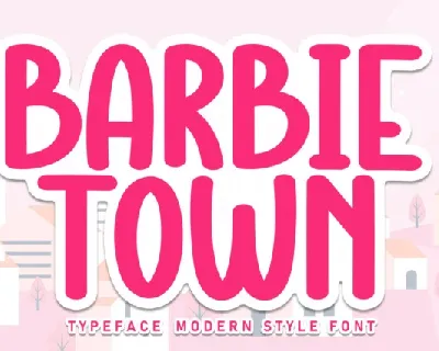 Barbie Town Display font