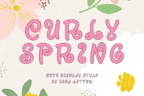 Curly Spring Demo font