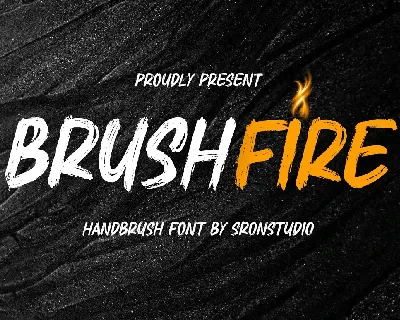 Brushfire font