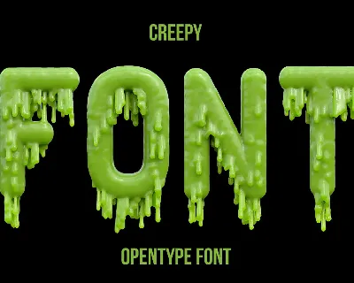 Creepy font