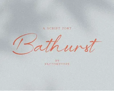 Bathrust font