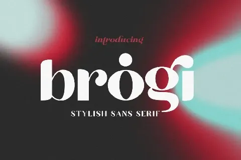 Brogi font