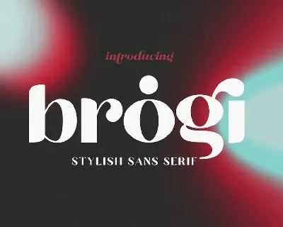 Brogi font