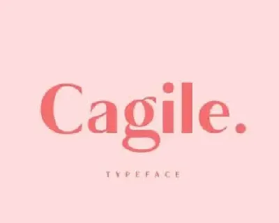 Cagile Sans Serif font