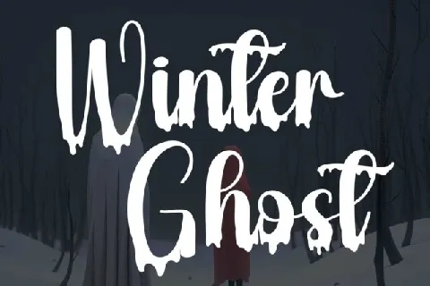 Winter Ghost Script font