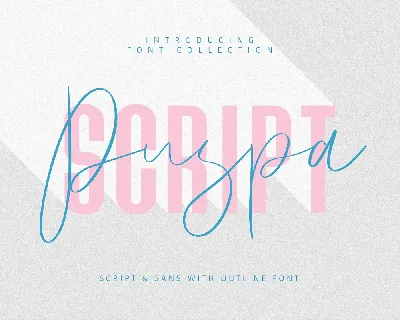 Puspa Script font