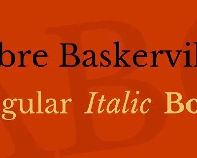 Libre Baskerville font