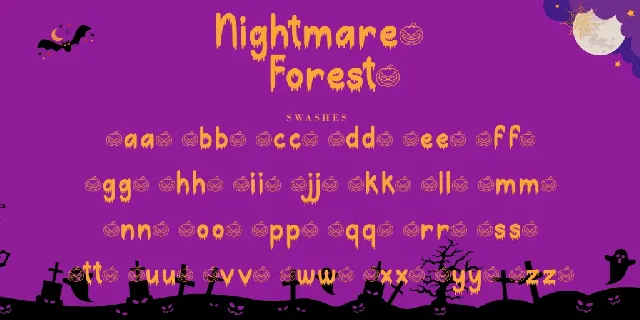 Nightmare Forest font