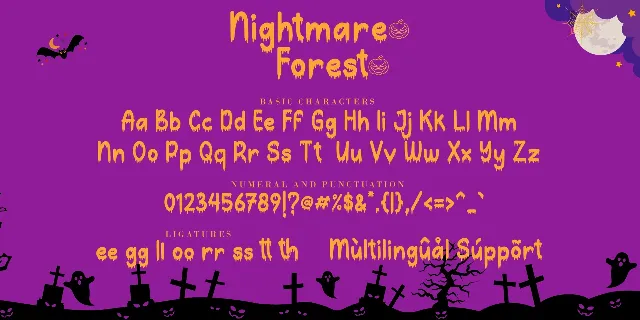 Nightmare Forest font