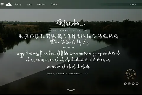 Rafandra - Personal Use font