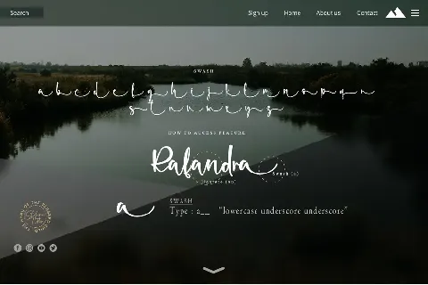 Rafandra - Personal Use font