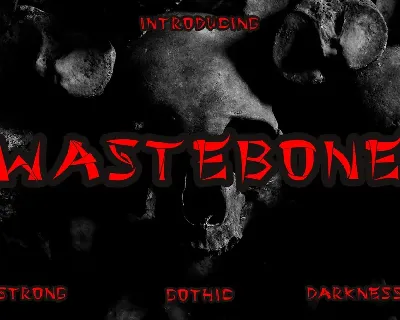 WASTEBONE Demo font