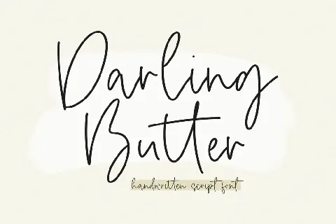 Darling Butter font