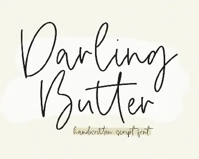 Darling Butter font