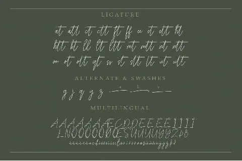 Melistany font