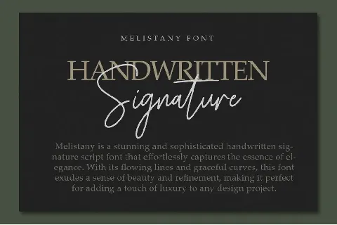 Melistany font