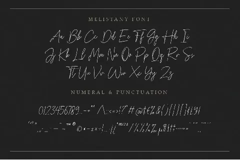 Melistany font