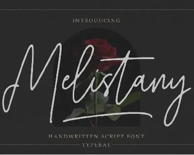 Melistany font