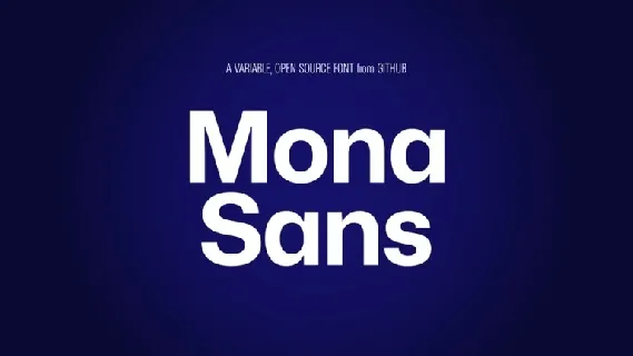 Mona Sans Family font