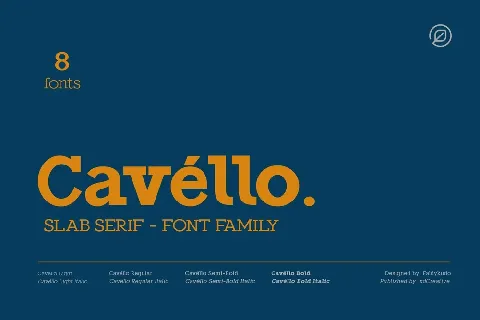 CavÃ©llo Family font