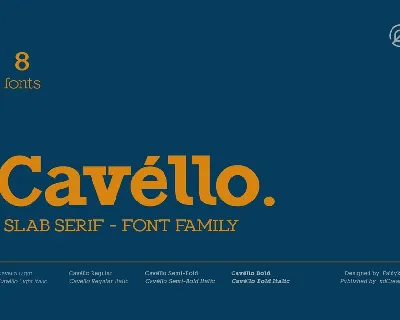 CavÃ©llo Family font