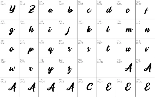 Bojimtes Script font