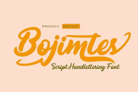 Bojimtes Script font