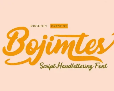 Bojimtes Script font