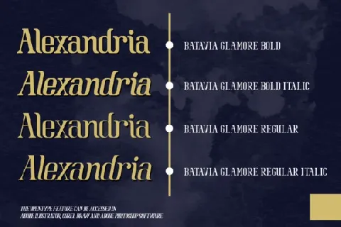 Batavia Glamore Duo font