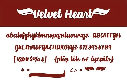 Velvet Heart font