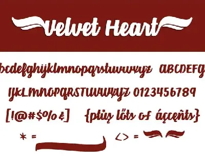Velvet Heart font