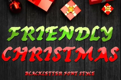 Friendly Christmas font