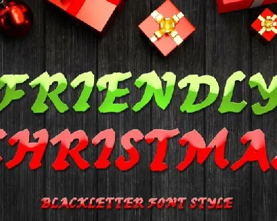 Friendly Christmas font