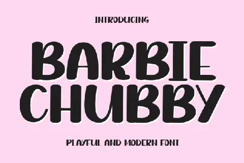 Barbie Chubby Display font