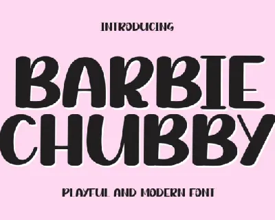 Barbie Chubby Display font