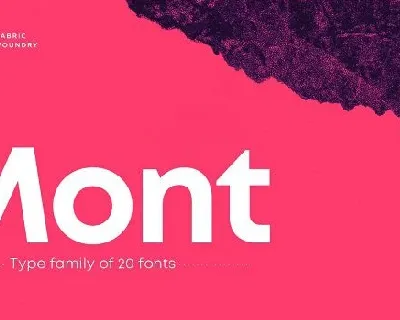 Mont Family font