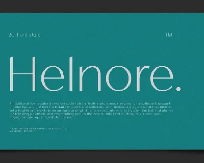 Helnore font