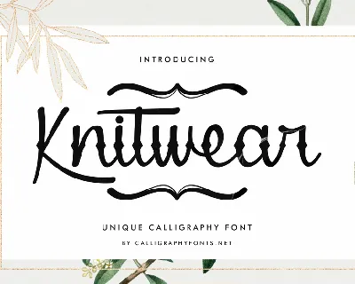 Knitwear Demo font