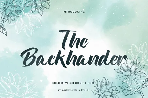 The Backhander Demo font