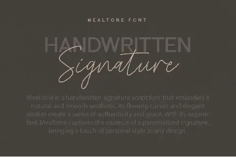 Mealtone font