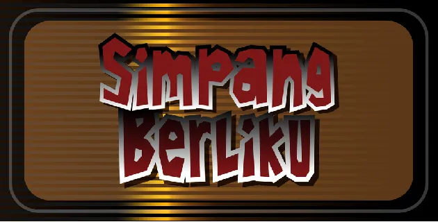 Simpang Berliku font