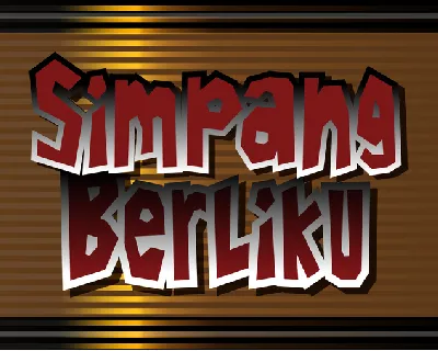 Simpang Berliku font