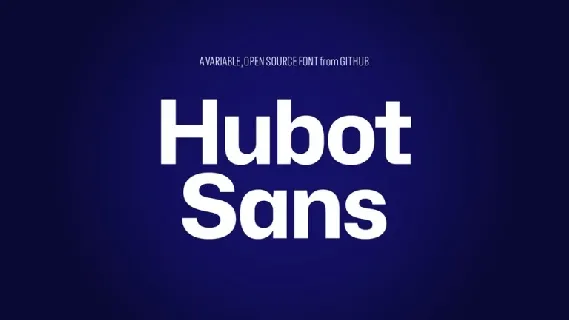 Hubot Sans Family font