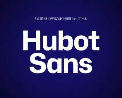 Hubot Sans Family font