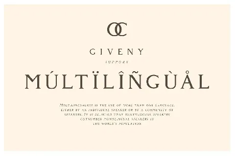 Giveny Serif font