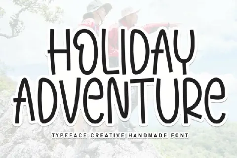 Holiday Adventure Display font