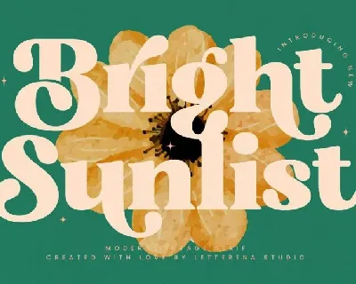 Bright Sunlist font