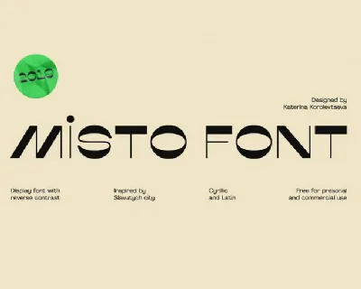 Misto Typeface font