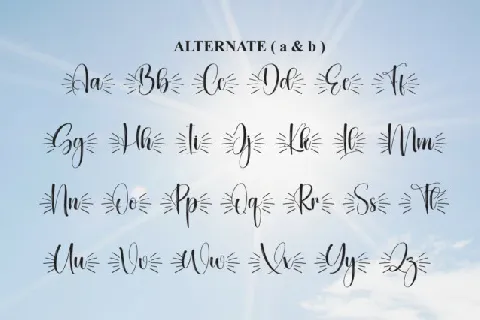 Sunshine Script font