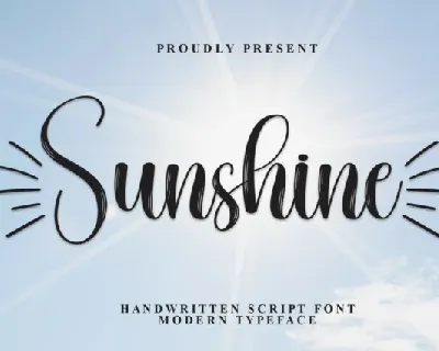 Sunshine Script font